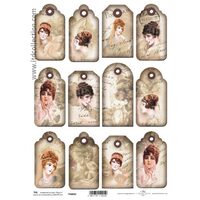 TAG032-Hartie scrapbooking -Etichete - A4, 250g - ITD