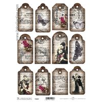 TAG-037-Hartie scrapbooking -Etichete - A4, 250g - ITD
