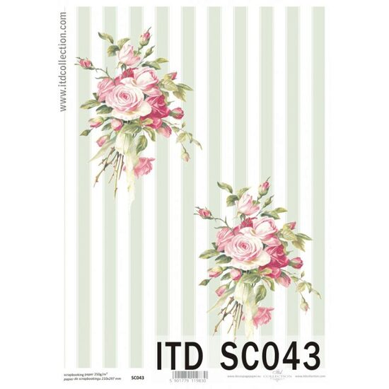 SC043 - Hartie scrapbooking - A4, 250g - ITD