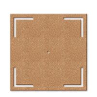 KF255D - Cadran ceas patrat, MDF - 40x40cm - Stamperia