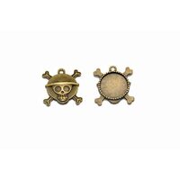 366807 - Medalion bronz cap de mort 3.5cm - ANT-CH