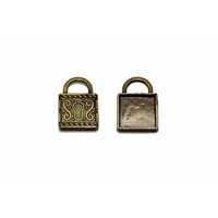 366806D - Medalion bronz - lacat 2.3x3.5cm - ANT-CH