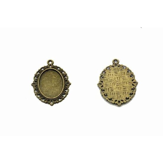 366845D - Medalion bronz - oval 4x3cm - ANT-CH