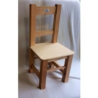6286 - Scaunel mini lemn, cu spatar - Pentart