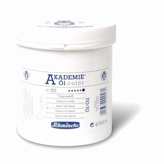 41102050 Ulei Akademie 500 ml Titanium white - Schmincke