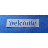 24139 - Sablon 3D plastic, 19.5 x 5 cm - HM3 - Pentart - WELCOME