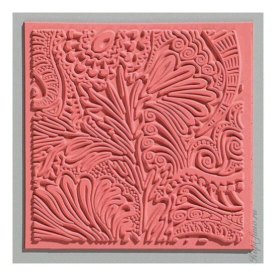 CE95003 - Placa de textura, stampila cauciuc - 9x9cm - Cernit - Phantasy