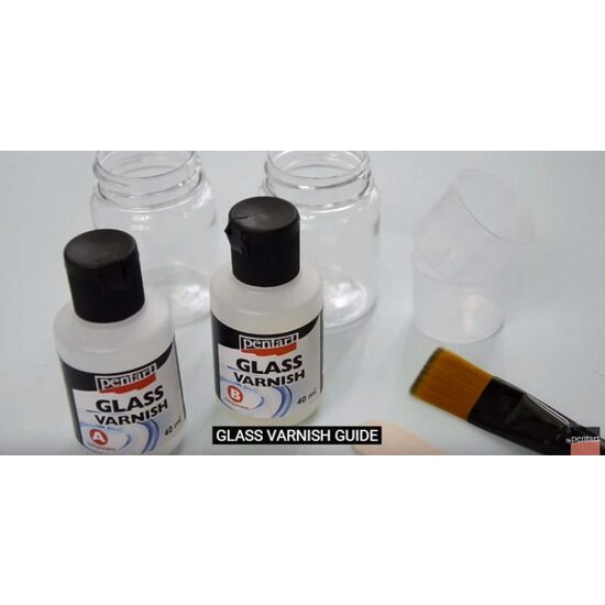 25679 - Lac sticlos bicomponent 1 la 1 - 40 ml - rasina transparenta - Pentart DISCONTINUU