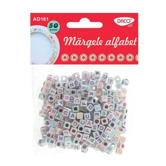 AD161 - Margele alfabet- 50gr - DACO
