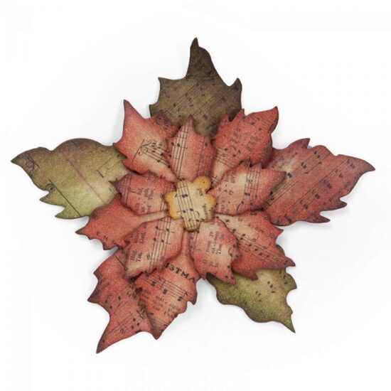 36 - 658261 Cutter Bigz Tattered Poinsettia - Sizzix