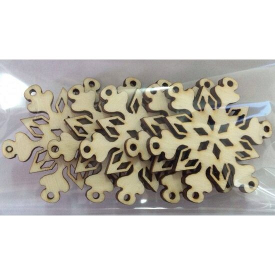 23098 - Set 5 forme lemn - fulgi nr 337 - PENT