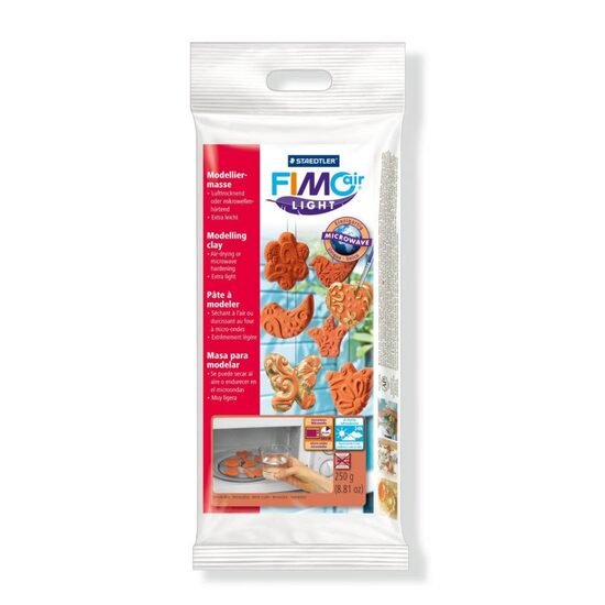 8131-76 Pasta de modelat cu uscare la aer sau intarire in microunde Fimo Air light 250gr, terracota