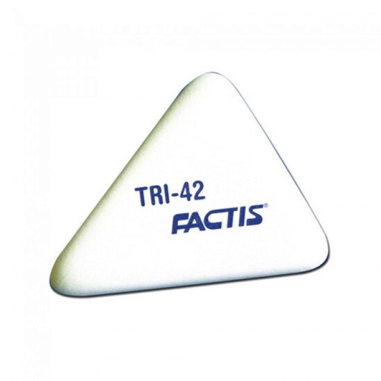 TRI42 Radiera Factis triunghiulara