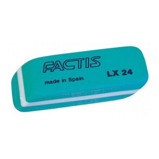 LX24 Radiera verde din plastic, Factis