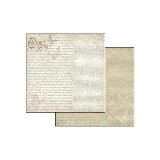 SBB440 - Hartie scrapbooking 31.2X30.3CM - Once upon a Time beige - Stamperia