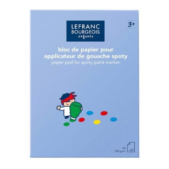 Bloc hartie - Paper pad for spoty pain marker A3, 130gr, 25coli Lefranc Bourgeois