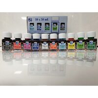 Set culori vitraliu 10x50ml - Lefranc