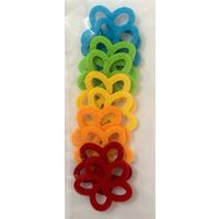 23213 - Set 10 figurine fetru - flori 4cm - PENT