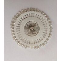 Set 40 ace cu perla in forma de lacrima, alba POR