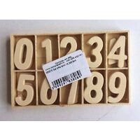 355575 - Set cifre lemn 14.2x8.9cm - 50 buc - ANT-CH