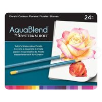 SPECAB-FLO24 Set 24 creioane acuarelabile AquaBlend - Florals - Crafters
