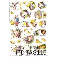 TAG-110 - Hartie scrapbooking -Etichete - A4, 250g - ITD