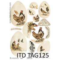 TAG-125 - Hartie scrapbooking -Etichete - A4, 250g - ITD