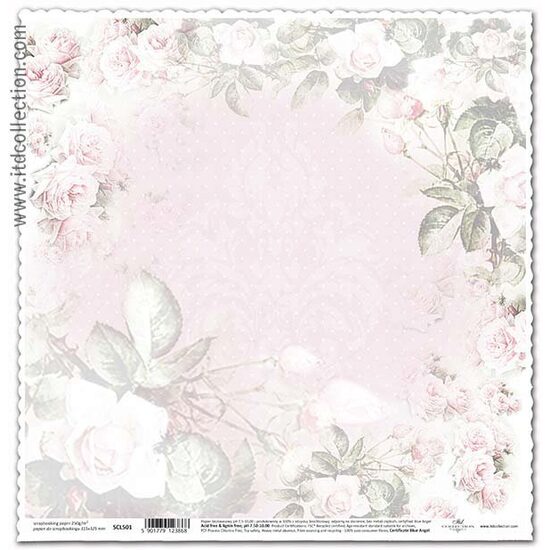 SCL501 - Hartie scrapbooking - 200g, 31,5 x 32,5 cm - ITD