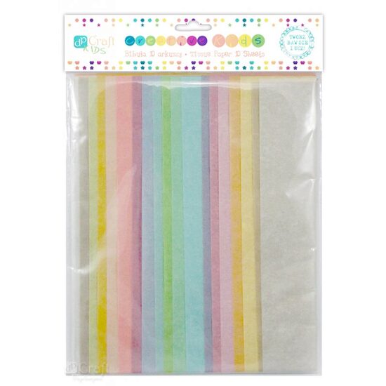KSBI-001 - Set 10 coli hartie subtire, pastelata 22gr. 50x66cm - DP CRAFT
