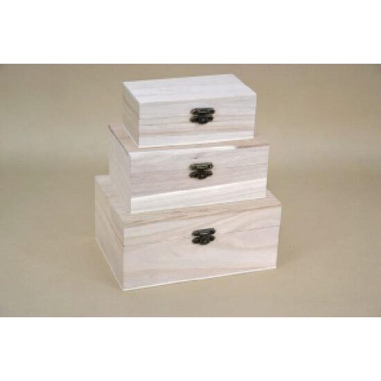 355711 - Set 3 cutii lemn dreptunghiulare - ANT-CH