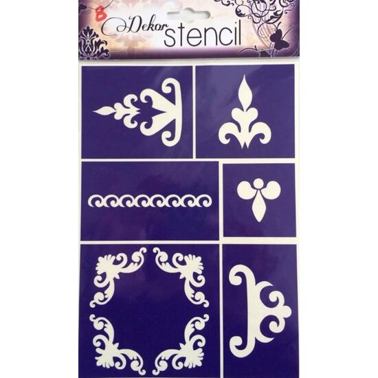19822 - Sablon adeziv A5 - PENT - ornamente M12
