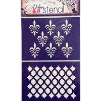 24869 - Sablon adeziv A5 - PENT - ornamente M21