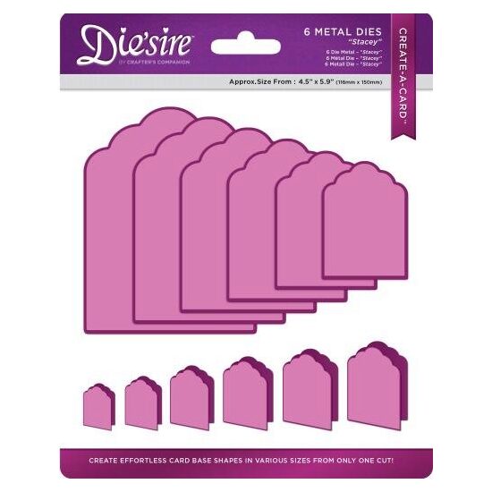 DS-CAD-STAC - Set 6 cuttere Create a Card - Stacey - Crafters Companion