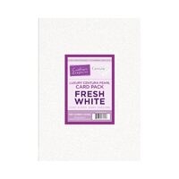 CPL-WHITE-A4 Set 40 coli perlata A4, 320gr/mp, Fresh White - Crafters Companion