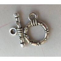 366436 - Incuietoare bratara argintie, metalica - 1.5diam x 2cm ANT-CH