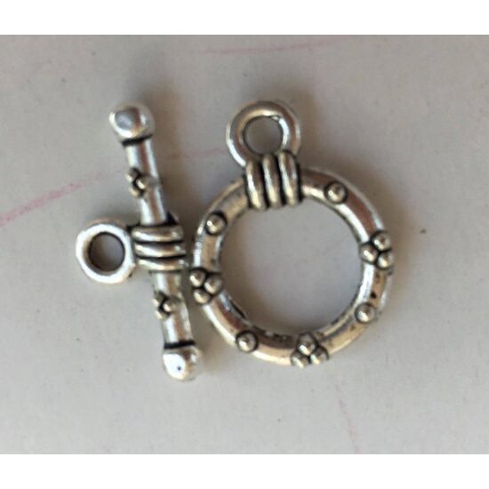 366436 - Incuietoare bratara argintie, metalica - 1.5diam x 2cm ANT-CH