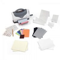 661161 Texture Boutique White & Gray - Kit 91 piese pentru embosare - Sizzix - DISC