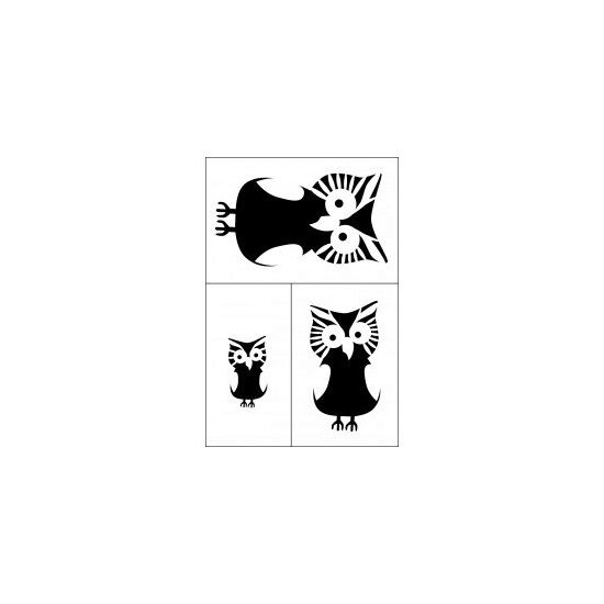 BSL-012 - Sablon adeziv repozitionabil - 12x18cm - bufnite - KI-SIGN