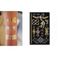 TC-07 - Tatuaj temporar infinit - efect auriu si argintiu - KI-SIGN
