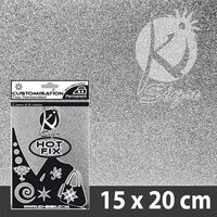 TISSU-SILVER - Coala cu glitter argintiu , transferabila pt. textile, 15x20cm - KI-SIGN