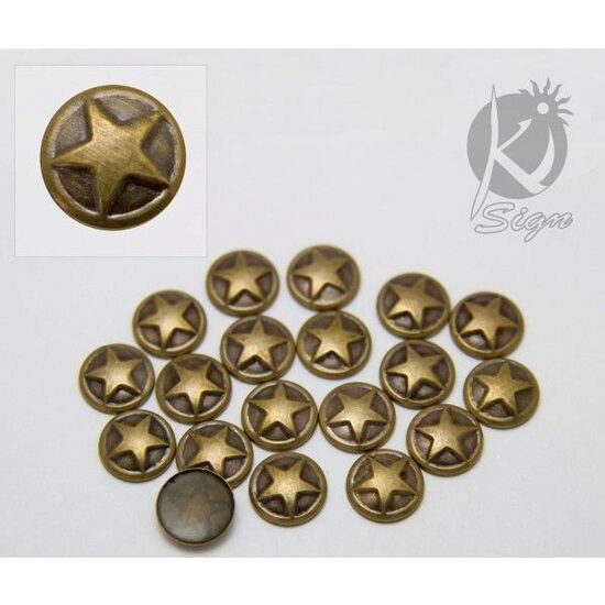 C-METAL013AB - Strasuri, termocolante cercuri bronz, 24buc - 8mm - KI-SIGN