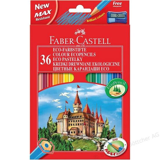 120136 Set 36 creioane colorate - Faber-Castell