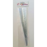 Hartie Quilling 30cm - 3mm -100 fasii - argintie