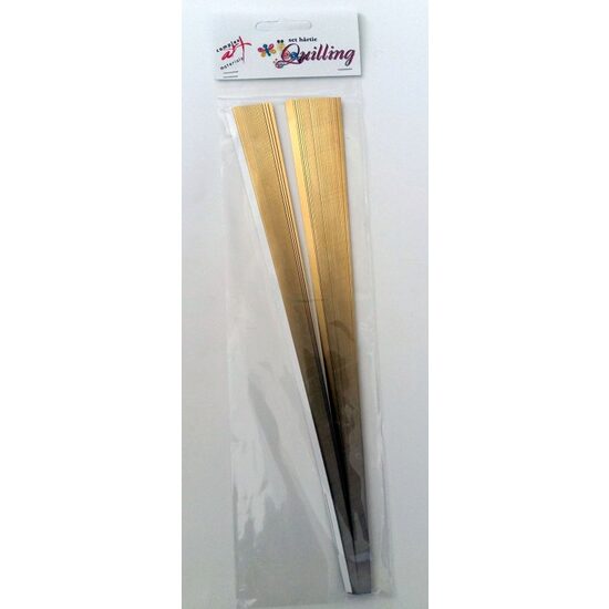 Hartie Quilling 30cm- 3mm-100 fasii - aurie