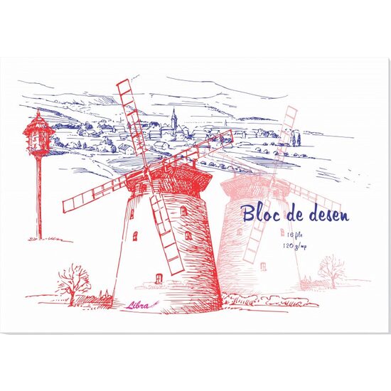 Bloc de desen A3, 16 file, 120 g - LIBR