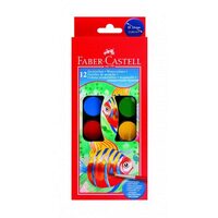 125011 Set 12 acuarele 24 mm si 1 pensula - Faber-Castell