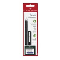 149809 Blister Stilou Scolar Carbon si 6 Cartuse Faber-Castell