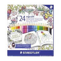 157-C24JB Set 24 Creioane colorate Ergo Soft Adult Coloring Design - Staedtler