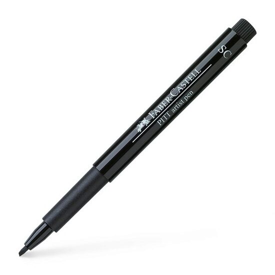 199 Pitt Artist Pen soft calligraphy Black - Faber-Castell 167892