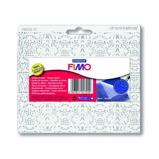 DISCONTINUU 8744-12 Placa de textura FIMO - 16.5 x 14 cm - Meadow